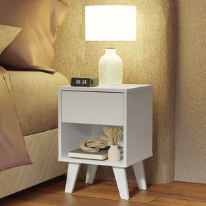 Mesa de Noche con 1 Cajon 3235 Blanco