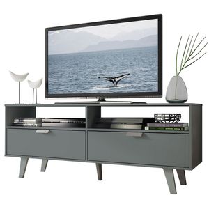 Centro de Entretenimiento Mesa para TV Oslo Hasta 55 Pulgadas Gris