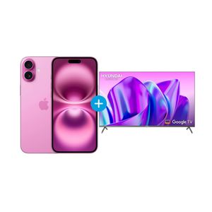 Combo iPhone 16 C/CHIP 128GB y Televisor Hyundai 55"