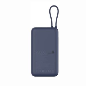 Power Bank Xiaomi 20000 mAh 33W  Con Cable Integrado - Azul
