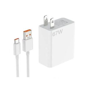 Cargador Xiaomi 67W, Carga Rápida, Original, Cable 1 metro, Blanco
