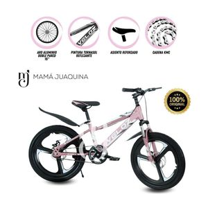 Bicicleta Para Niño Aro 16 Beautiful  Palmeira Aspa II Rosa