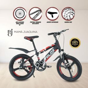 Bicicleta Para Niño Aro 16 Beautiful Palmeira Aspa Rojo
