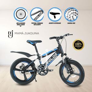 Bicicleta Para Niño Aro 16 Beautiful Palmeira Aspa Azul