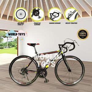 Bicicleta Carrera Aro 27 Beautiful Veloz Racer Amarillo