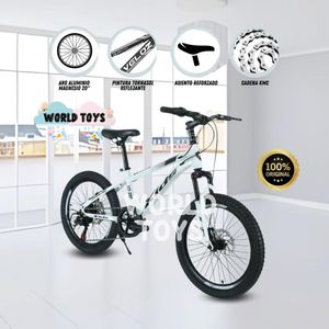 Bicicleta Para Niño Aro 20 Beautiful Veloz Middle Blanco