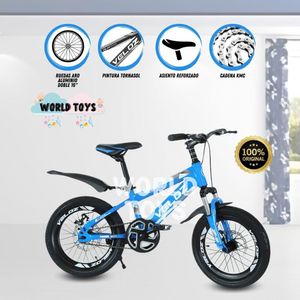 Bicicleta Para Niño Aro 16 Beautiful Veloz Smol Azul Claro