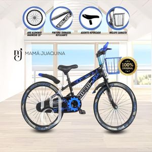 Bicicleta Deportiva Aro 20 Beautiful Ashvin II con Canasta Azul