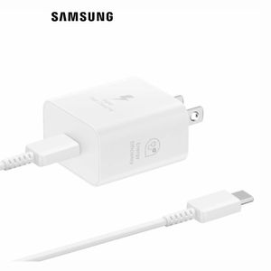 Cargador Samsung 25W Para Galaxy A55 Blanco Original