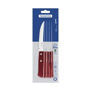 Jgo Cuchillos X6 PAsado Pollywood - Tramontina Acero Inox