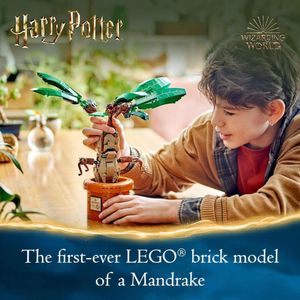 Mandrágora y Maceta LEGO de Harry Potter para fanáticos