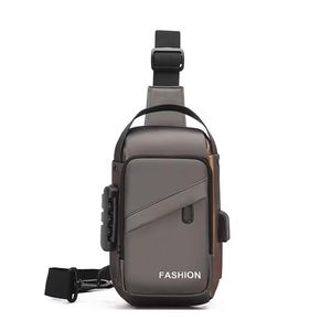 Mochila Morral Antirrobo - con Clave Impermeable Con puerto USB color Gris Marrón