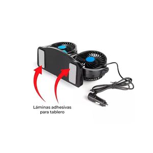 Ventilador Doble 360º Giratorio para Auto