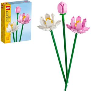 LEGO Flor de loto para construir, decoración perfecta para el hogar