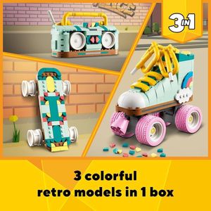 LEGO 31148 set retro: patín, skate y radio desde 8 años