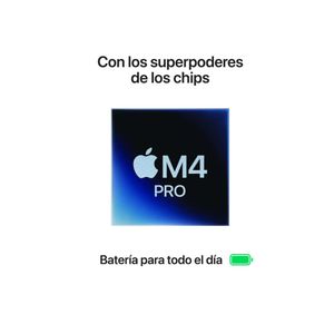 MacBook Pro 14" Chip M4 PRO 24GB Ram 512GB SSD teclado en inglés Space Black