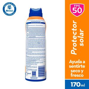 Protector Solar en Aerosol BANANA BOAT Dry Balance Sport SPF 50 Frasco 170g