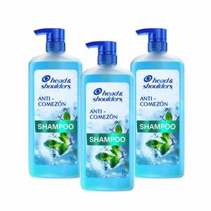 Pack Shampoo Head & Shoulders Anti-Comezón Frasco 1L x3un