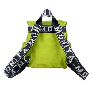 Mochila mediana Color Pop multibolsillos Verde neón