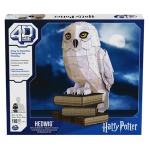 Rompecabeza Armable 4D Cartón Lechuza Hedwig