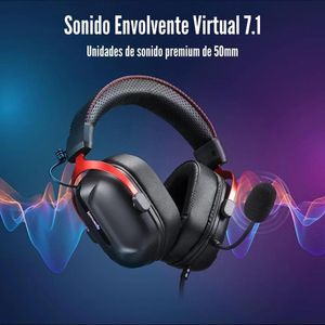 Audífono Redragon Cybill H312 Sonido 7.1 Gaming - Negro
