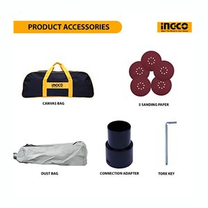 Lijadora De Pared Y Techo 1050w Ingco Fino Acabado 225mm - Dws10501