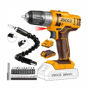 Taladro Atornillador Inalámbrico 20v + 21 Accesorios Bat 2000mah