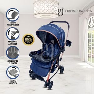 Coche Mecedora de Lujo Ebaby Seulgi Exclusivo Azul