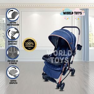 Coche Mecedora de Lujo Ebaby Sugar Exclusivo Azul