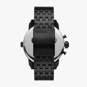 Reloj Diesel Little Daddy DZ7444 Doble Hora Fecha Cronómetro Acero Inoxidable Negro