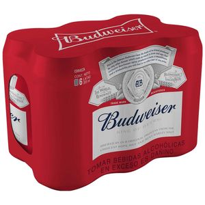 Cerveza BUDWEISER Paquete 6un Lata 355ml