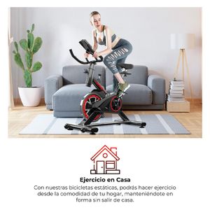 Bicicleta Spinning para Ejercicio con Monitor LCD