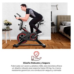 Bicicleta Spinning para Ejercicio con Monitor LCD