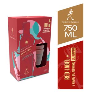 Whisky JOHNNIE WALKER Red Label Botella 750ml + 2 Vasos
