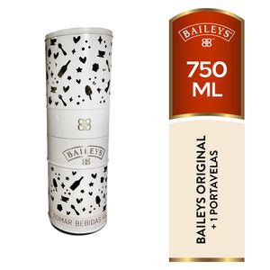 Licor de Crema BAILEYS Original Botella 750ml + Portavelas