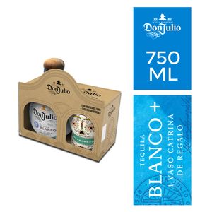 Tequila Blanco DON JULIO Botella 750ml + Mug Catrina