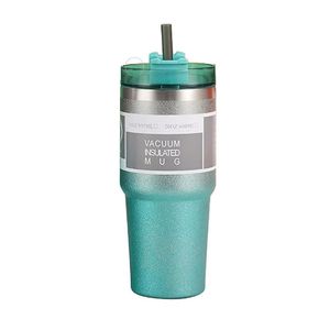 Vaso Tomatodo Botella Termico Escarchada 890ML Turquesa