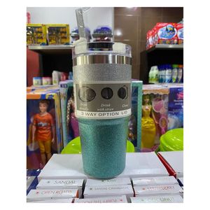Vaso Tomatodo Botella Termico Escarchada 890ML Turquesa