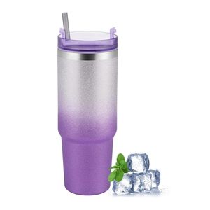 Vaso Tomatodo Botella Termico Escarchada 890ML Morada