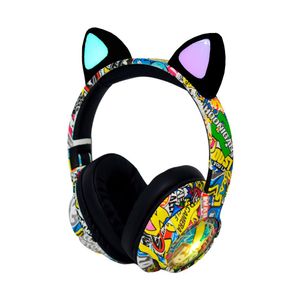 Audífonos Bluetooth Ewtto Orejas de Gato Diseño Urbano y Luz Led
