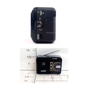 Radio Ewtto ET-R1249BS con Panel Solar Recargable y Bluetooth