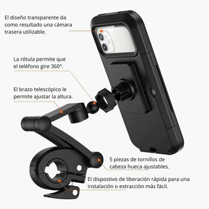 Soporte de Celular para Bicicleta Moto con Rotación 360° M3
