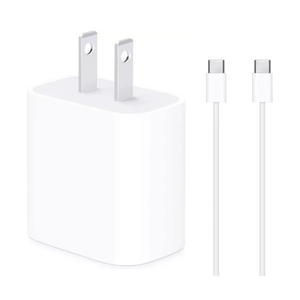 Cargador Adaptador 20W USB-C y Cable Tipo C a Tipo C iPhone 15 Pro Max