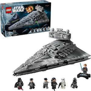 LEGO Imperial Star Destroyer, juguete de construcción con Darth Vader