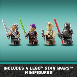 LEGO Star Wars Ahsoka Tano's T-6 Jedi, juguete de construcción para niños desde 9 años