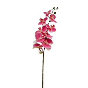 Orquidea Artificial con 9 Pétalos Silicona BG310035-9ROS  FLORIPASTORE