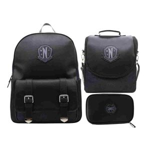 Pack Escolar Mochila Oficio Premium Merlina Addams N