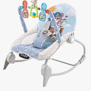 Silla mecedora bouncer Baby Cam táctil mesa de comer azul