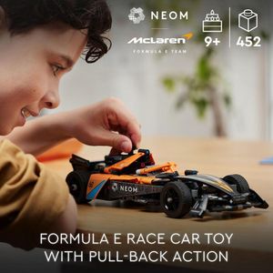 LEGO McLaren Fórmula E, set de coche de carrera con motor V10 para niños