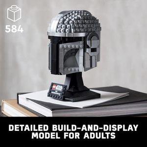 LEGO Star Wars The Mandalorian Helmet Kit coleccionable para adultos